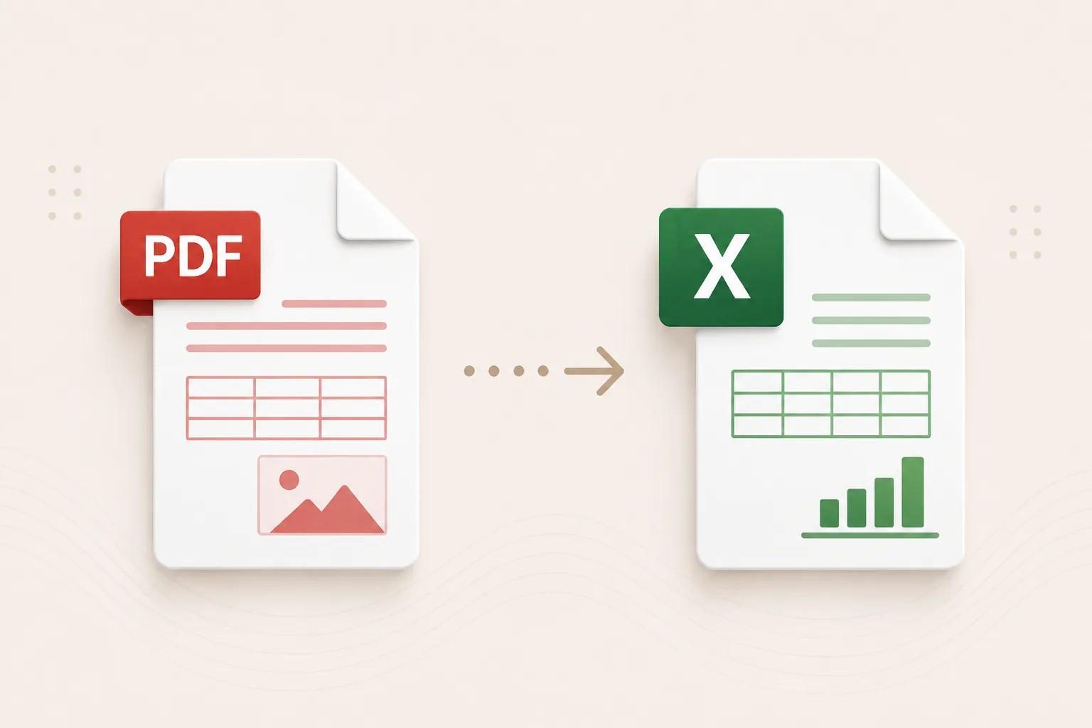PDF document converted into editable Excel spreadsheet online