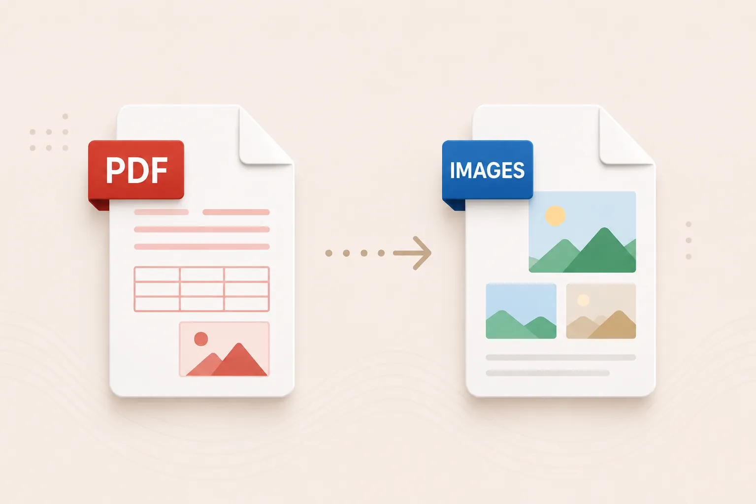 PDF pages rendered and converted into image files online