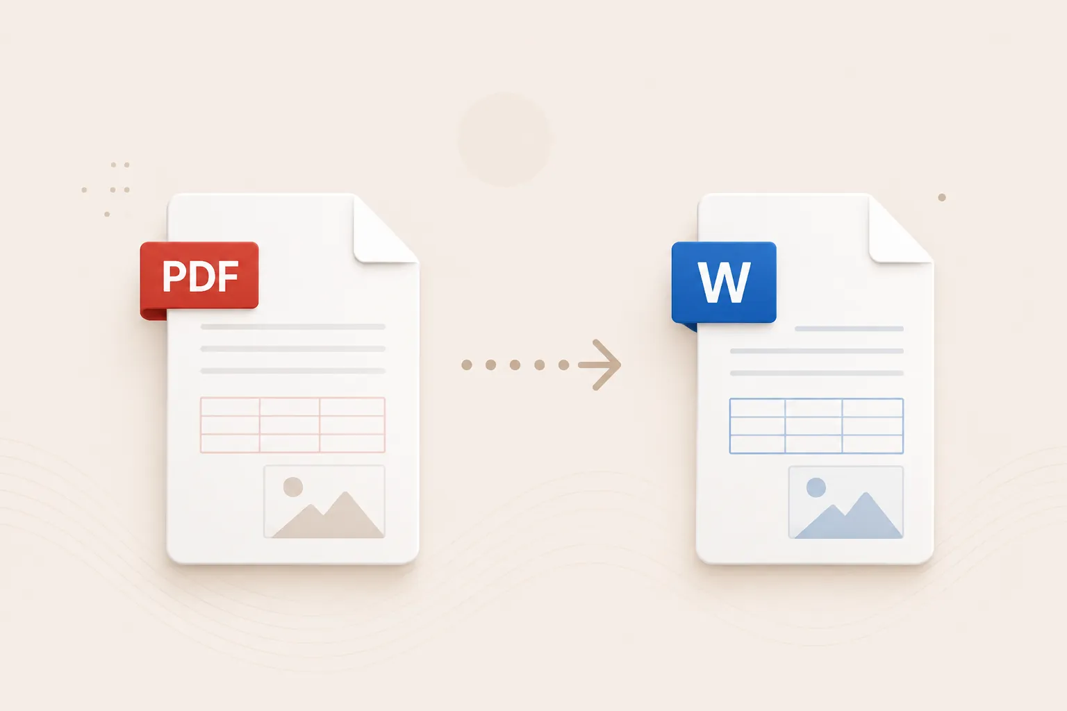 PDF document converted into editable Word document online